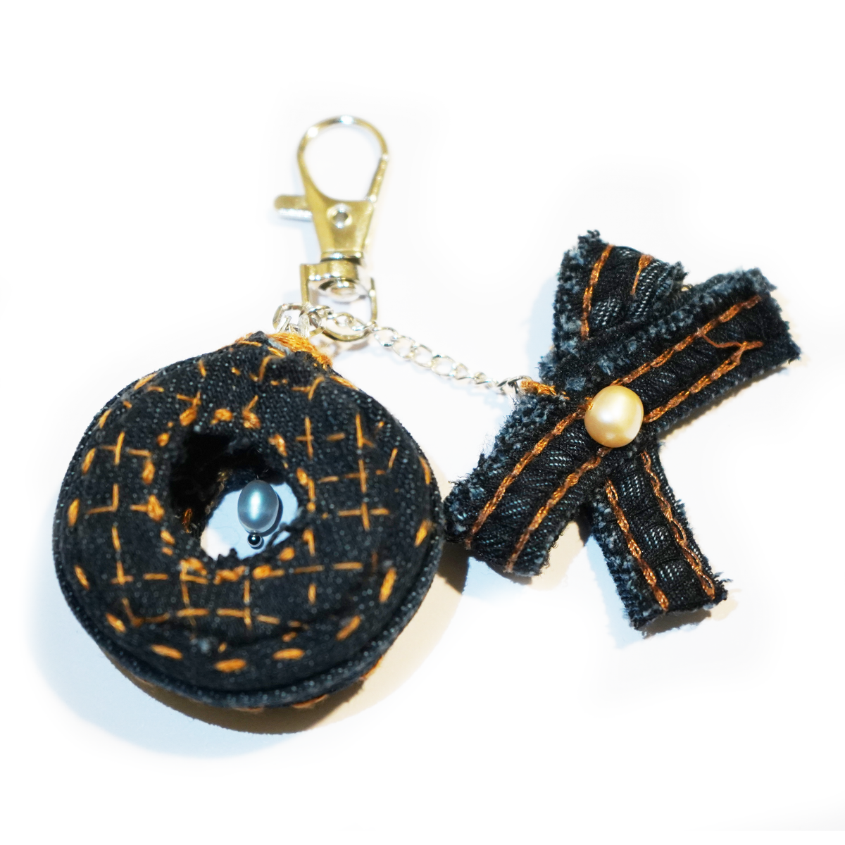 Moon and Bow Key Chain
