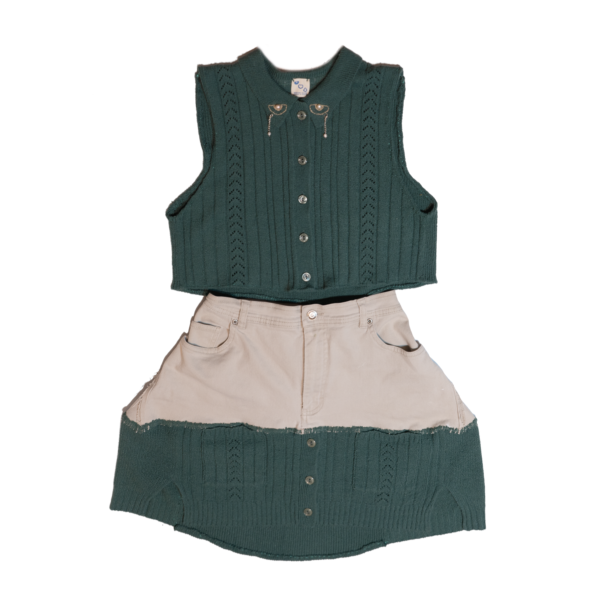 Moss Hug Sweater & Skirt Set