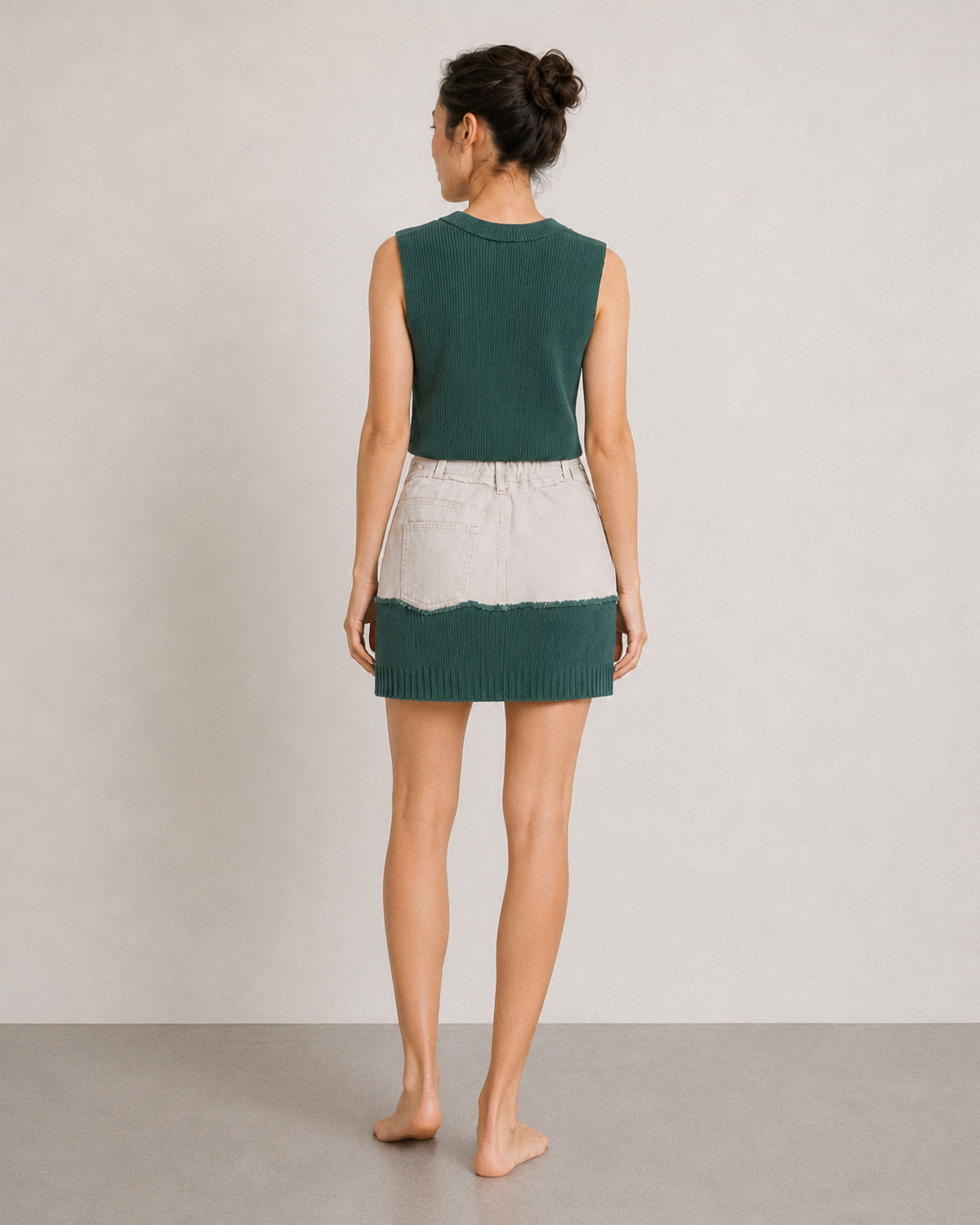 Moss Hug Sweater & Skirt Set