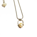 Oval Pearl Cage Necklace