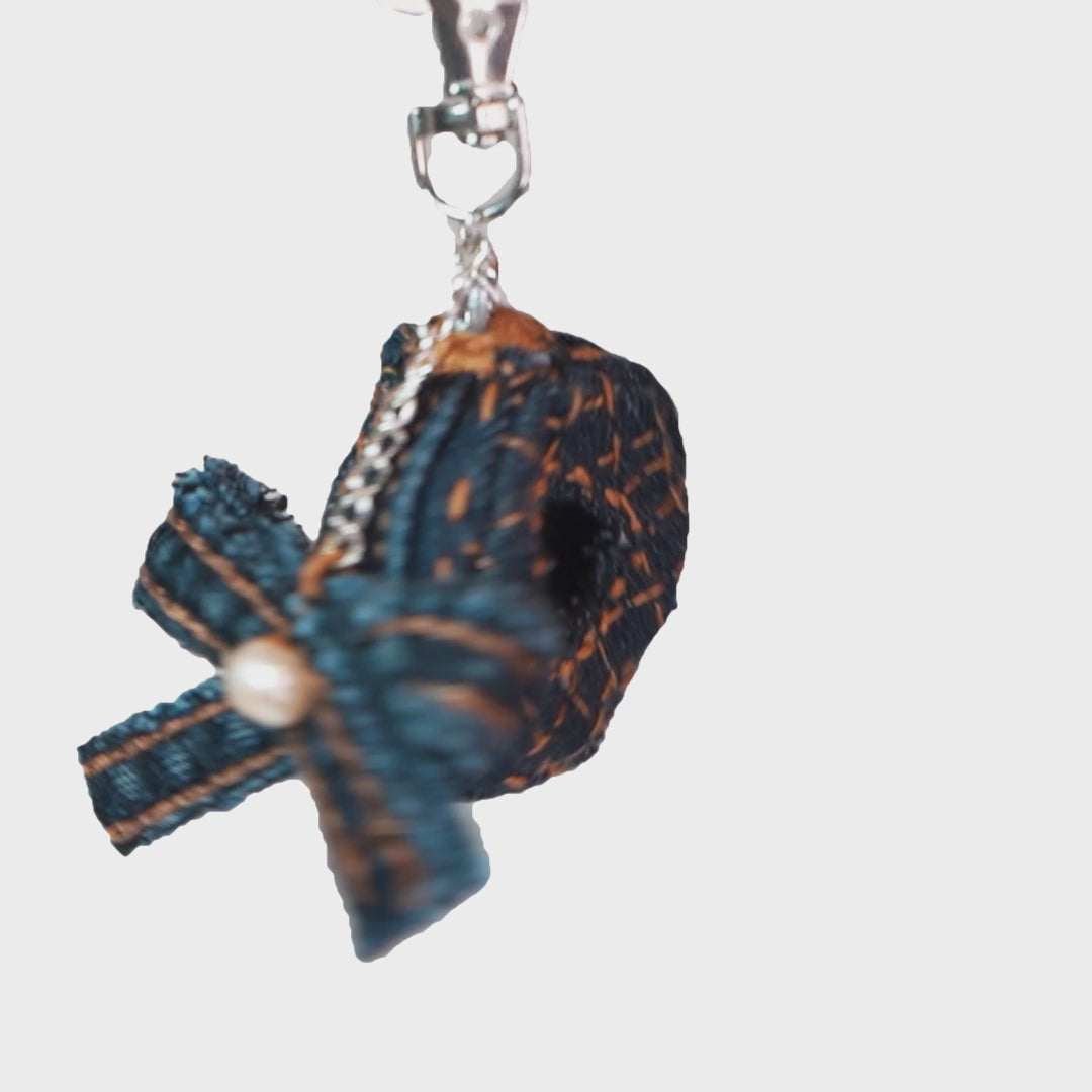 Moon and Bow Key Chain